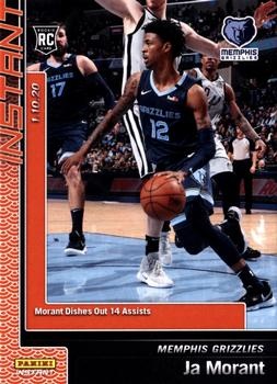 Ja Morant 2019 Panini Obsidian Orange Etch Rookie Auto RC