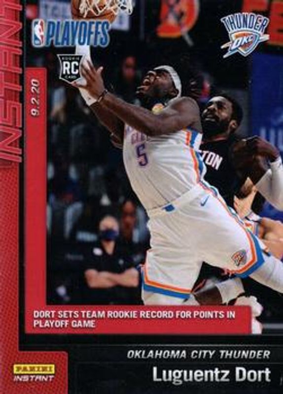 Luguentz Dort 2019 Panini Instant #179 Base Rookie RAW
