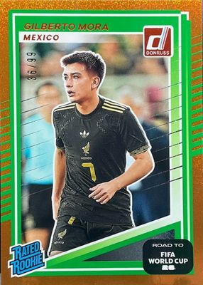 2025 Donruss Road to FIFA World Cup #214 Rated Rookie - Orange /99