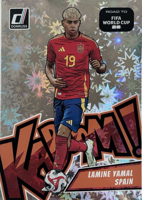 Lamine Yamal 2025 Donruss Road to FIFA World Cup #12 Kaboom