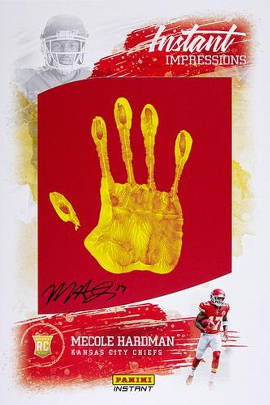 Mecole Hardman Jr. 2019 Panini Instant #NNO Instant Impressions /5 Rookie RAW