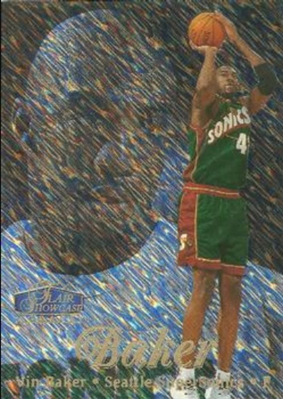 Vin Baker 1997 Flair Showcase #35 Row 1 RAW
