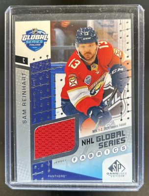 2025 SP Game Used #GSF2-4 2024 Global Series Stars vs. Panthers Fabrics