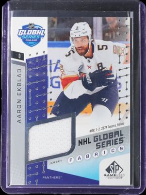 2025 SP Game Used #GSF2-14 2024 Global Series Stars vs. Panthers Fabrics