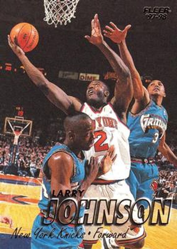Larry Johnson 1997 Fleer #39 Base RAW
