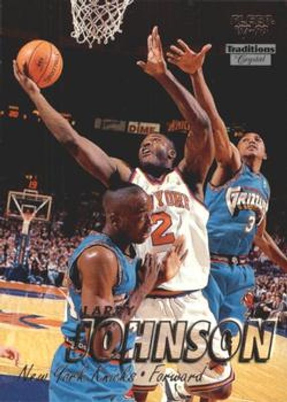 Larry Johnson 1997 Fleer #39 Crystal RAW