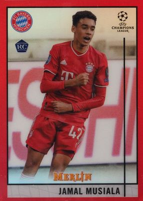 2020 Topps Merlin Chrome UEFA Champions League #73 Red Refractor /10