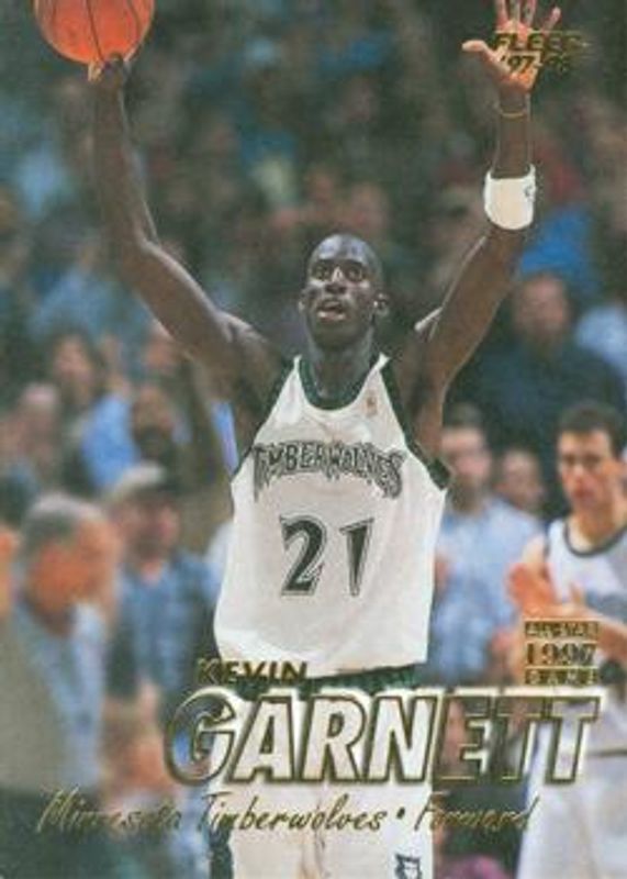 Kevin Garnett 1997 Fleer #250 Base RAW