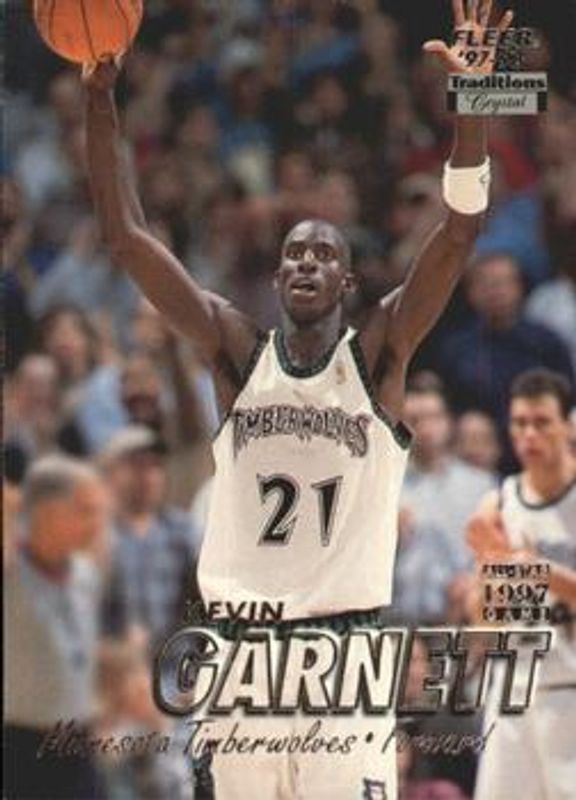 Kevin Garnett 1997 Fleer #250 Crystal RAW