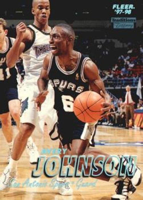 Avery Johnson 1997 Fleer #6 Tiffany RAW