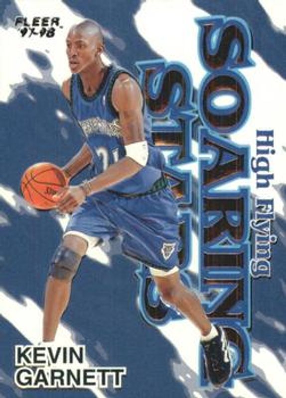 Kevin Garnett 1997 Fleer #6-HFSS Soaring Stars - High Flying RAW