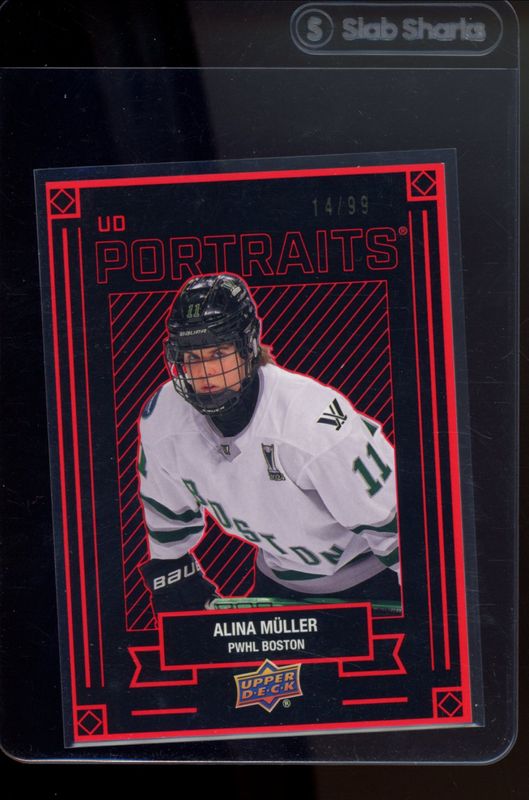 2024 Upper Deck Professional Women's Hockey League #P-9 UD Portraits - Red /99
