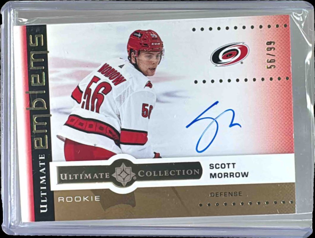 2024 Upper Deck Ultimate Collection #UER-SM Ultimate Emblems Auto Rookies - Gold