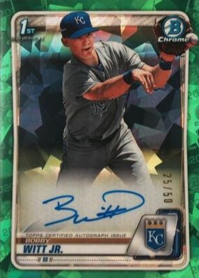 2020 Bowman Sapphire Edition #BSPA-BWJ Chrome Prospect Auto - Green /50 (1st)