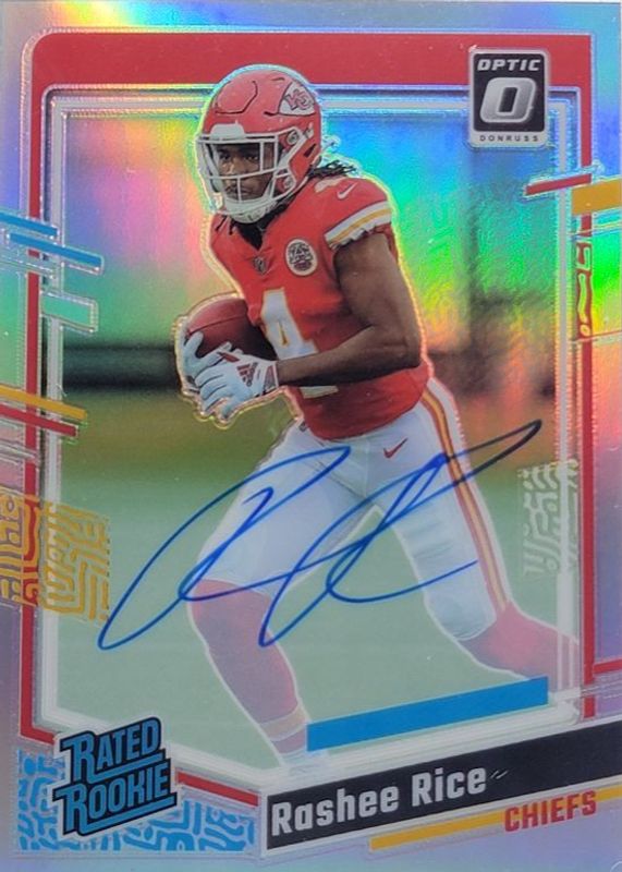 Rashee Rice 2023 Optic #257 Rated Rookie Autographs - Holo (/150) RAW