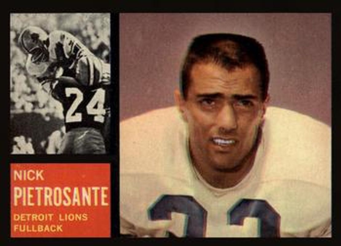 Nick Pietrosante 1962 Topps #52 Base RAW