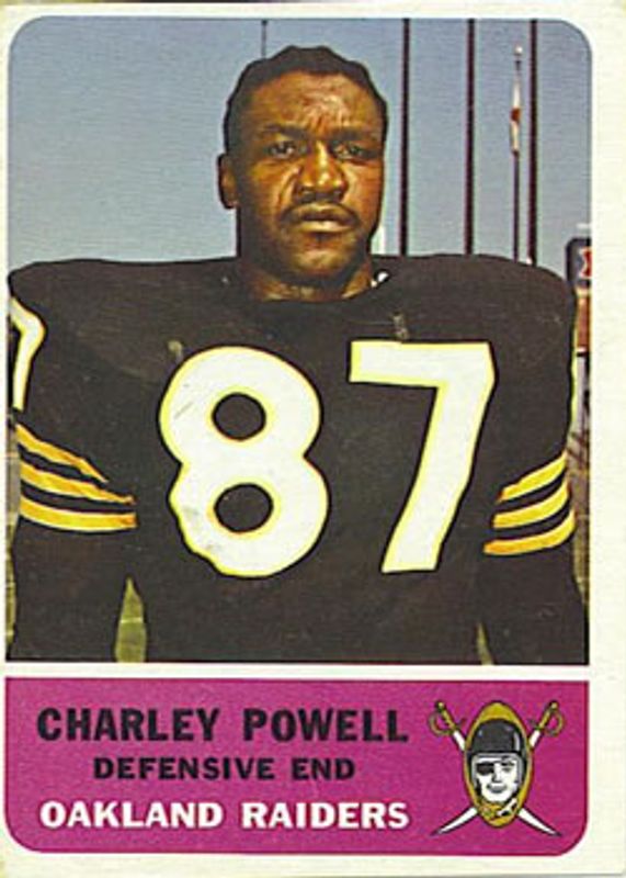 Charley Powell 1962 Fleer #77 Base Rookie RAW