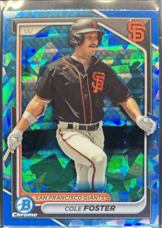 Cole Foster 2024 Bowman Sapphire Edition #BCP-83 Base RAW