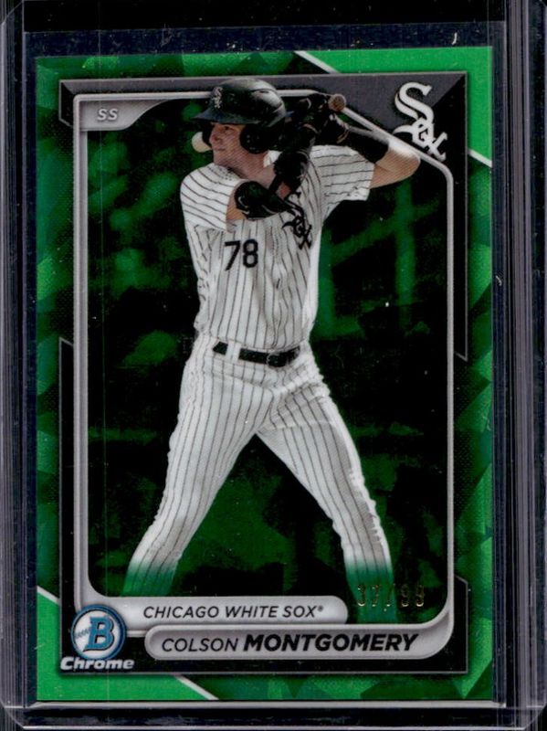 Colson Montgomery 2024 Bowman Sapphire Edition #BCP-8 Green /99 RAW