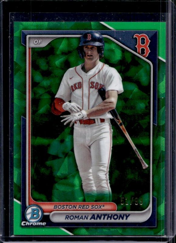 Roman Anthony 2024 Bowman Sapphire Edition #BCP-22 Green /99 RAW