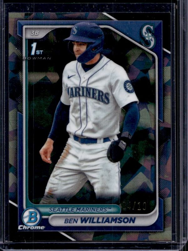 Ben Williamson 2024 Bowman Sapphire Edition #BCP-67 Black /10 RAW