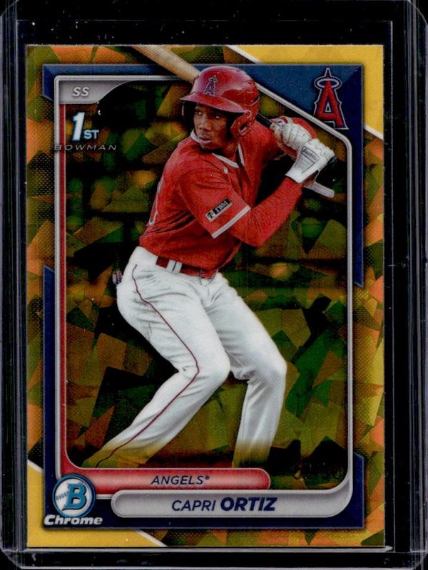 Capri Ortiz 2024 Bowman Sapphire Edition #BCP-73 Gold /50 RAW