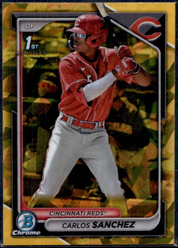 Carlos Sanchez 2024 Bowman Sapphire Edition #BCP-25 Gold /50 RAW