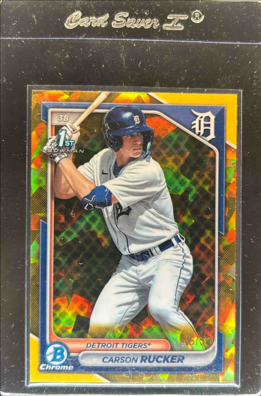 Carson Rucker 2024 Bowman Sapphire Edition #BCP-65 Gold /50 RAW