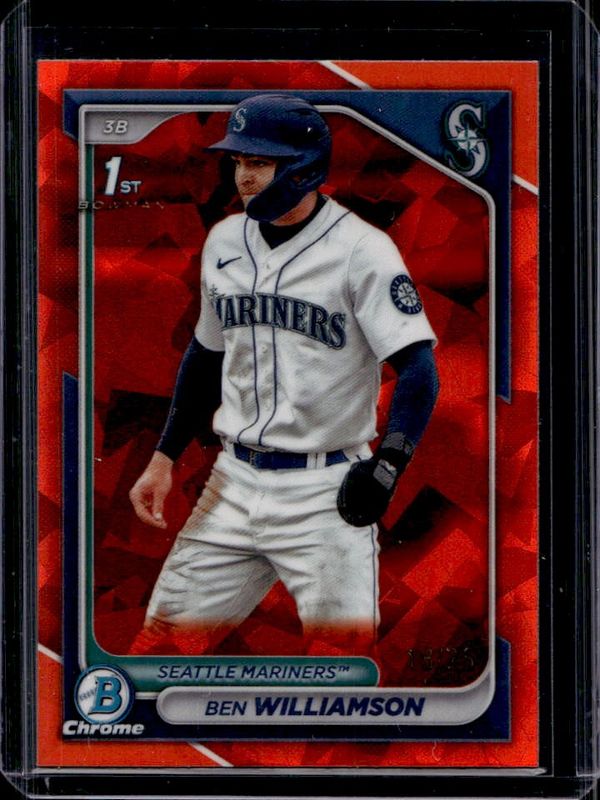 Ben Williamson 2024 Bowman Sapphire Edition #BCP-67 Orange /25 RAW