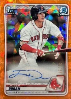 2020 Bowman Sapphire Edition #BSPA-JD Chrome Prospect Auto - Orange /25 (1st)