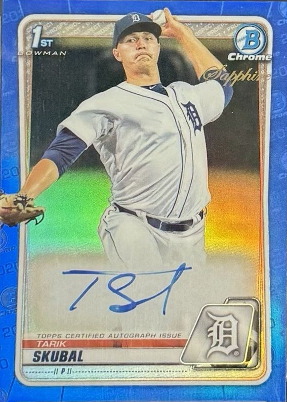 Tarik Skubal 2020 Bowman Sapphire Edition #BSPA-TS Chrome Prospect 