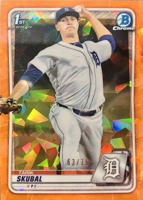2020 Bowman Sapphire Edition #BCP-108 Chrome Prospects - Orange /75 (1st)