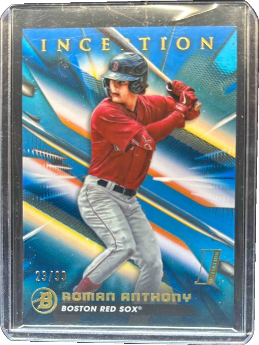 Roman Anthony 2023 Bowman Inception #71 Blue Foil /99 Price Guide ...