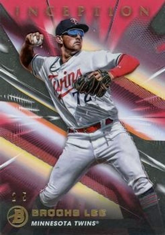 Brooks Lee 2023 Bowman Inception #65 Red Foil /5 RAW