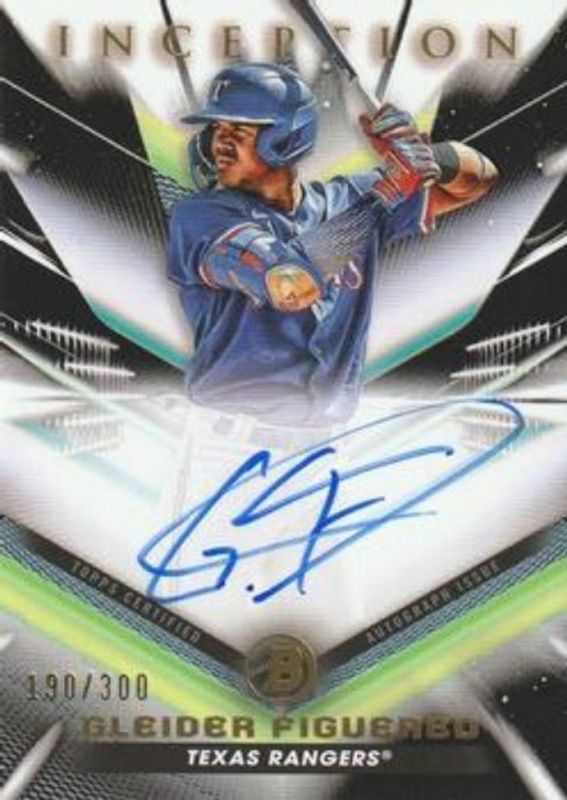 Gleider Figuereo 2023 Bowman Inception #BPA-GF Autographs /300 RAW