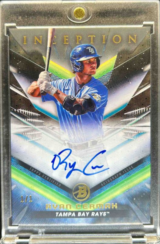 Ryan Cermak 2023 Bowman Inception #BPA-RCK Autographs - Foilfractor /1 RAW