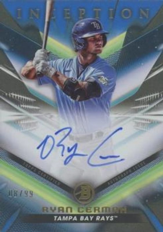 Ryan Cermak 2023 Bowman Inception #BPA-RCK Autographs - Blue Foil /99 RAW