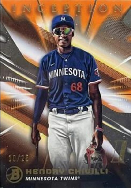 2023 Bowman Inception #14 Orange Foil /25