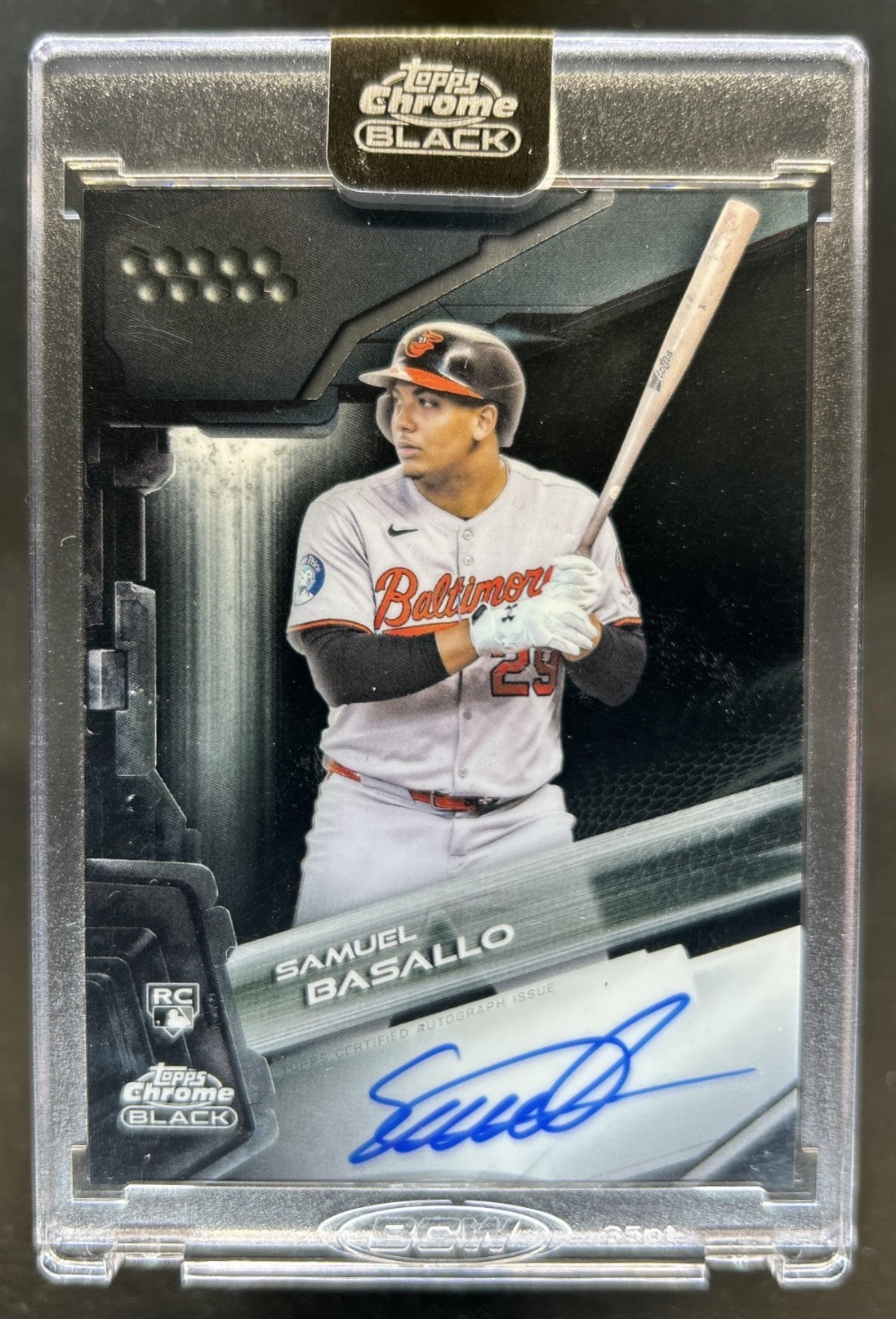 Samuel Basallo 2026 Topps Chrome Black #CBA-SB Autographs Price 
