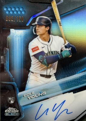 2026 Topps Chrome Black #CBA-CY Autographs - Blue Refractor /150