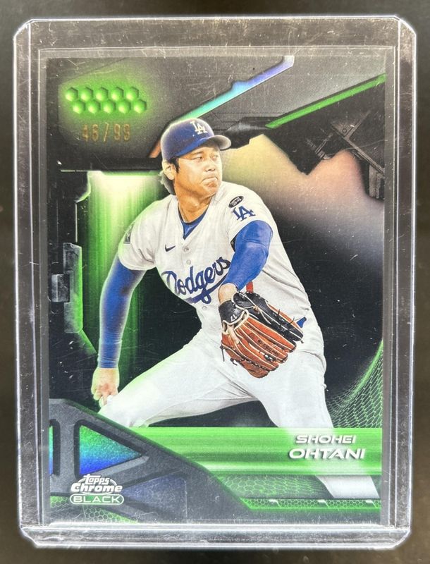 Shohei Ohtani 2026 Topps Chrome Black #1 Green Refractor /99 Price