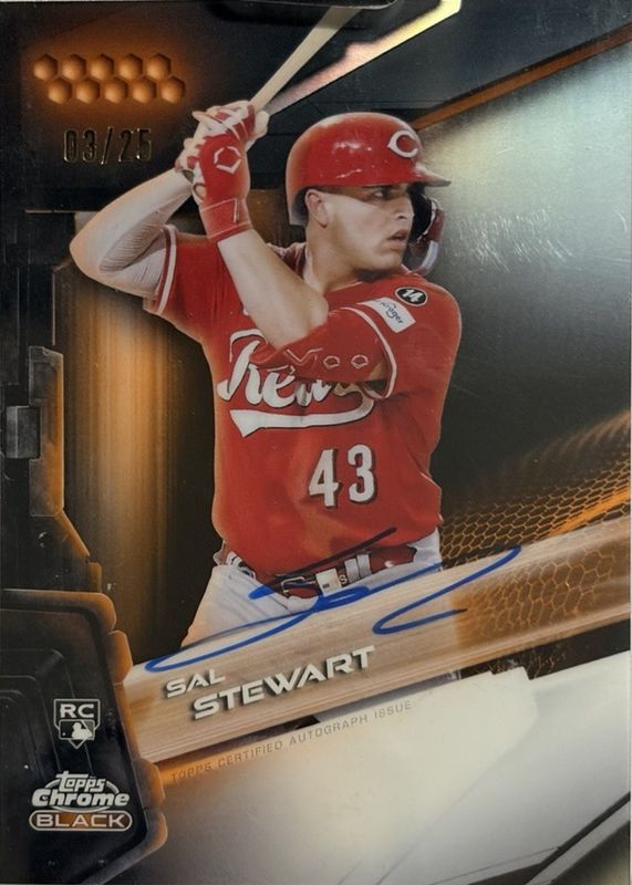 2026 Topps Chrome Black #CBA-SS Autographs - Orange Refractor /25
