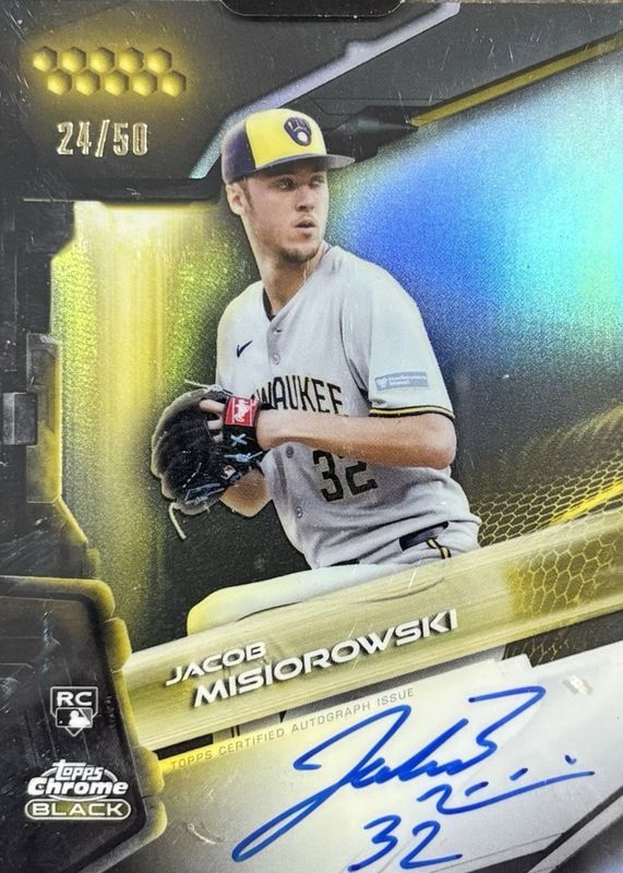 Jacob Misiorowski 2026 Topps Chrome Black #CBA-JMI Autographs 