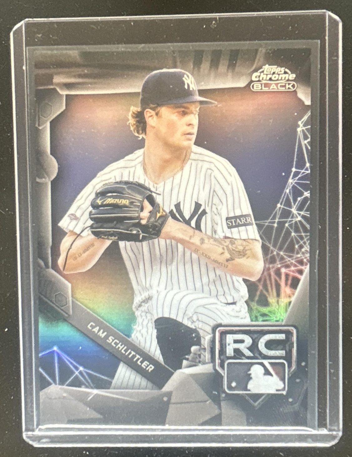 Cam Schlittler 2026 Topps Chrome Black #98 Rookie Design Variation 