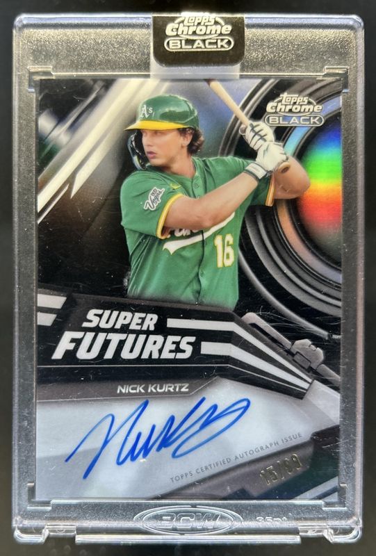 Nick Kurtz 2026 Topps Chrome Black #SFA-NK Super Futures 