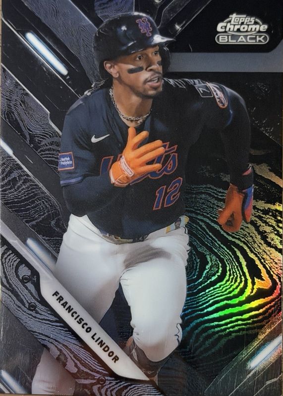 Francisco Lindor 2026 Topps Chrome Black #DAM-12 Damascus /(SSP