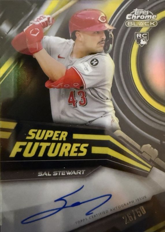 2026 Topps Chrome Black #SFA-SS Super Futures Autographs - Gold Refractor /50