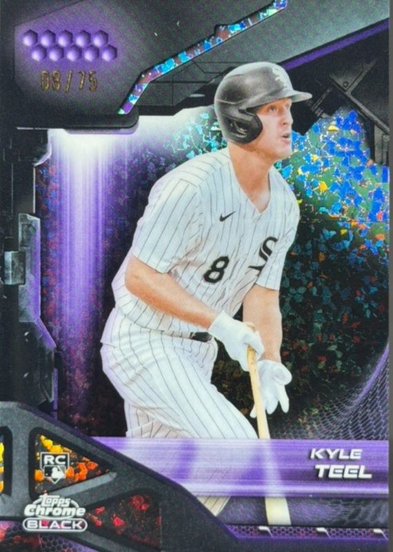2026 Topps Chrome Black #85 Purple Mini-Diamond Refractor /75