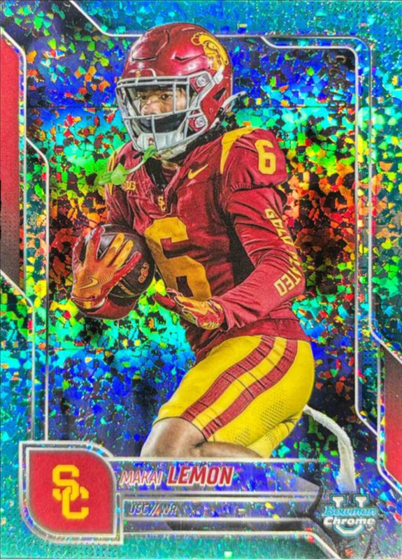 2025 Bowman Chrome University #174 Chrome Prospects - Aqua Mini-Diamond Refractor /325