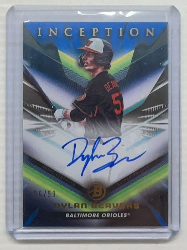 Dylan Beavers 2023 Bowman Inception #BPA-DB Autographs - Blue Foil /99 RAW